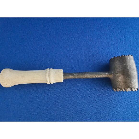 Vintage Franco Aluminum 7-3/4" Meat Tenderizer - Fine & Coarse Pounder Mallet - Picture 6 of 8